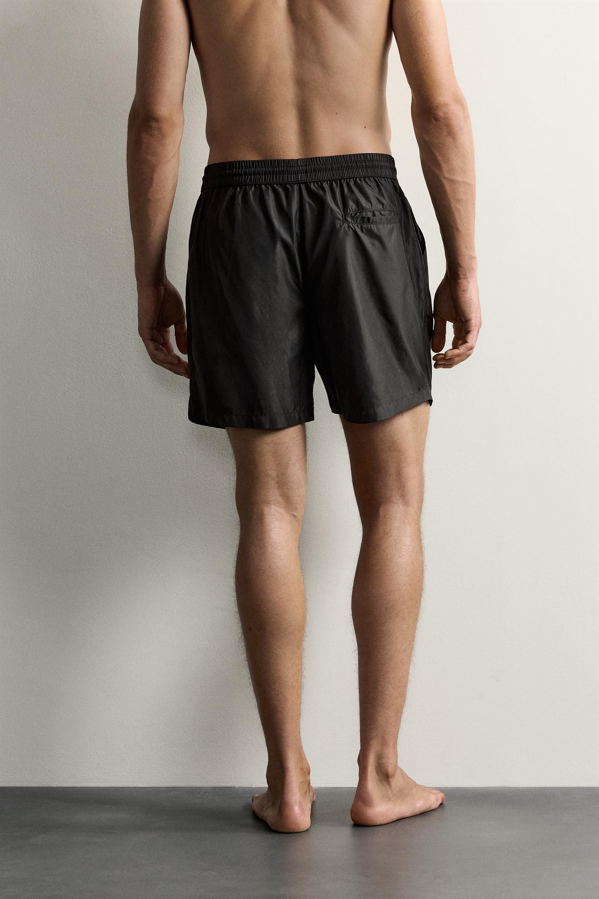 AARON LEVINE X ZARA MID-LENGTH SWIM SHORTS